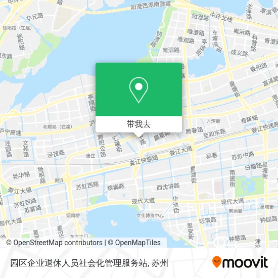 园区企业退休人员社会化管理服务站地图