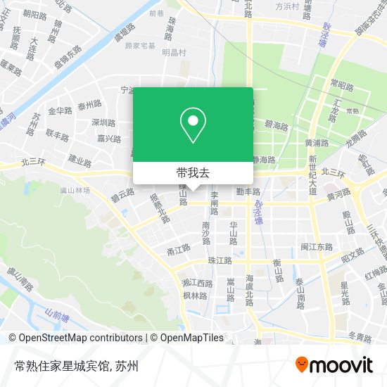 常熟住家星城宾馆地图