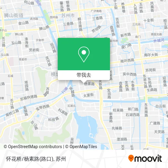 怀花桥/杨素路(路口)地图