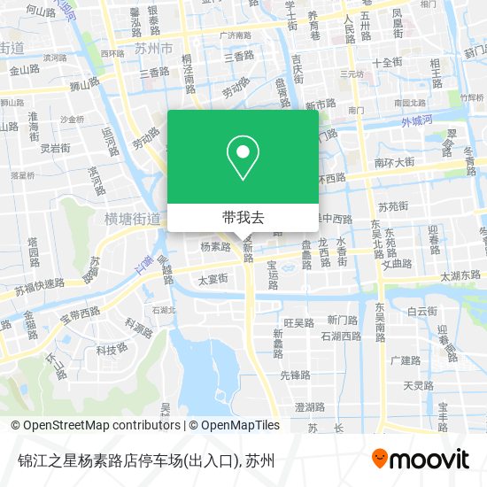 锦江之星杨素路店停车场(出入口)地图