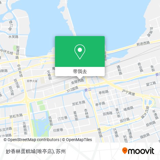 妙香林蛋糕城(唯亭店)地图