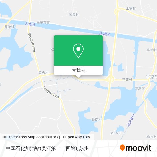 中国石化加油站(吴江第二十四站)地图
