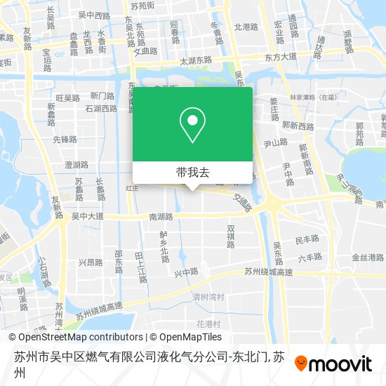 苏州市吴中区燃气有限公司液化气分公司-东北门地图