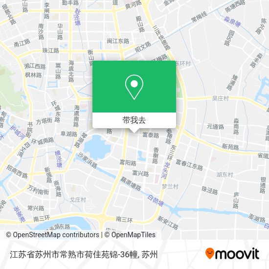 江苏省苏州市常熟市荷佳苑锦-36幢地图