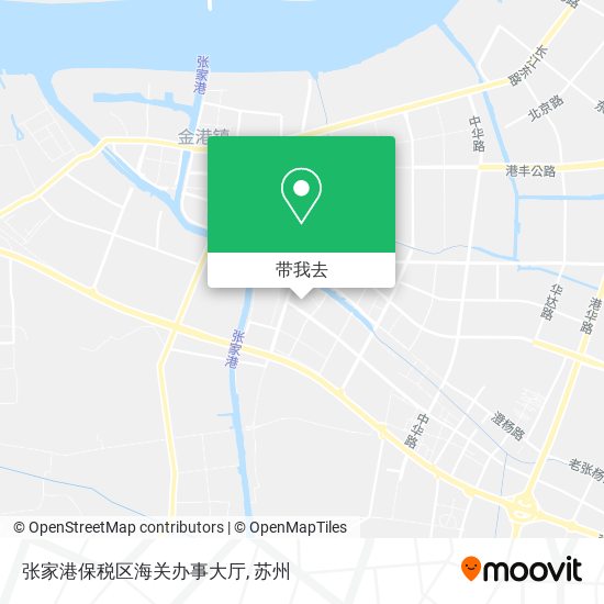 张家港保税区海关办事大厅地图