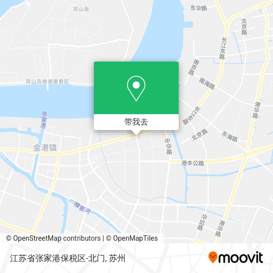 江苏省张家港保税区-北门地图