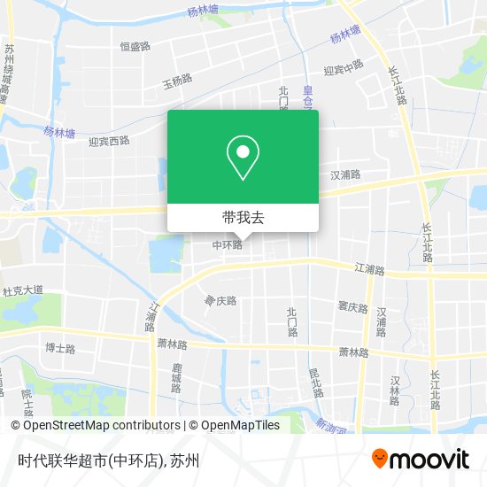 时代联华超市(中环店)地图