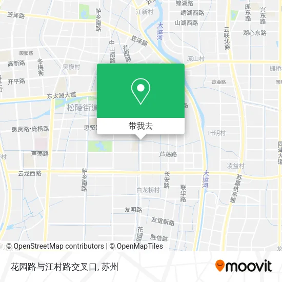 花园路与江村路交叉口地图