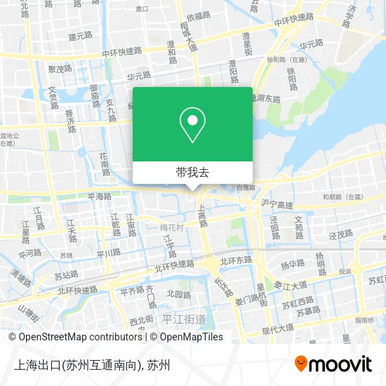 上海出口(苏州互通南向)地图