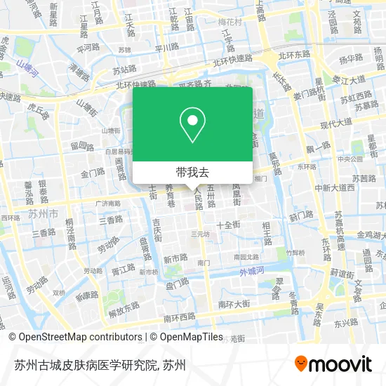 苏州古城皮肤病医学研究院地图
