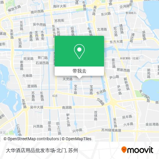 大华酒店用品批发市场-北门地图