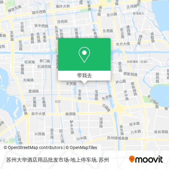 苏州大华酒店用品批发市场-地上停车场地图