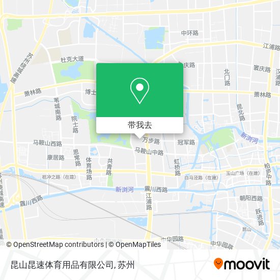 昆山昆速体育用品有限公司地图