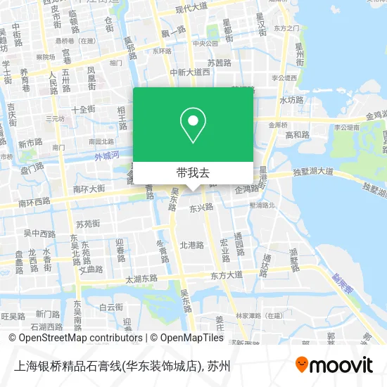 上海银桥精品石膏线(华东装饰城店)地图