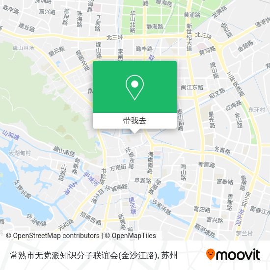 常熟市无党派知识分子联谊会(金沙江路)地图