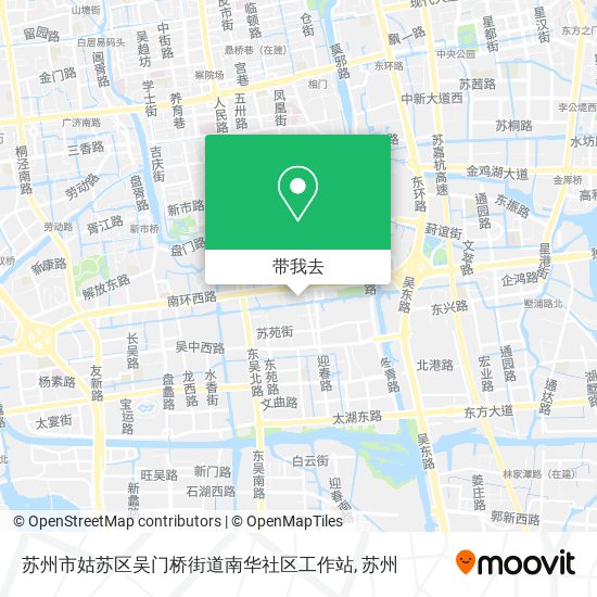 苏州市姑苏区吴门桥街道南华社区工作站地图
