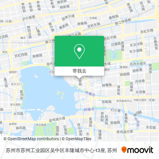 苏州市苏州工业园区吴中区丰隆城市中心-t3座地图