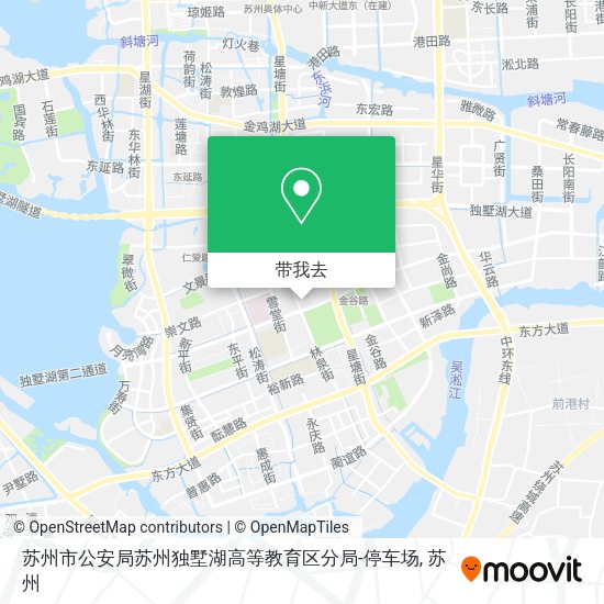 苏州市公安局苏州独墅湖高等教育区分局-停车场地图