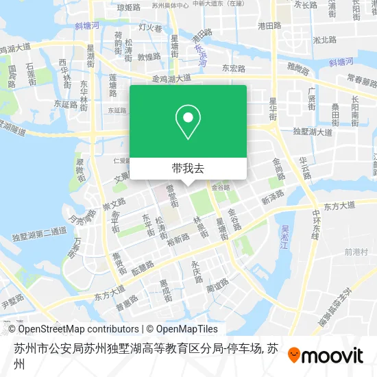 苏州市公安局苏州独墅湖高等教育区分局-停车场地图