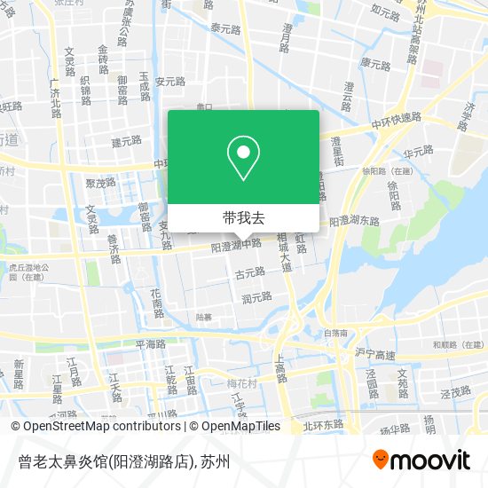 曾老太鼻炎馆(阳澄湖路店)地图