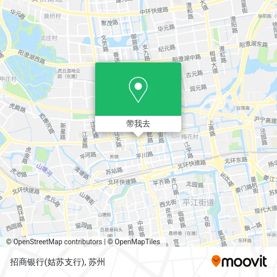 招商银行(姑苏支行)地图