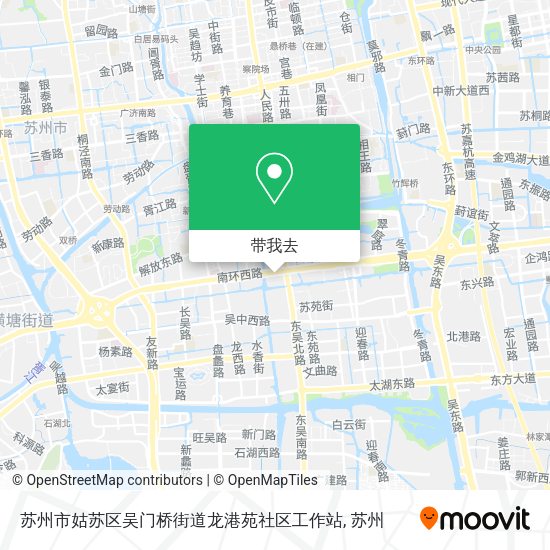 苏州市姑苏区吴门桥街道龙港苑社区工作站地图