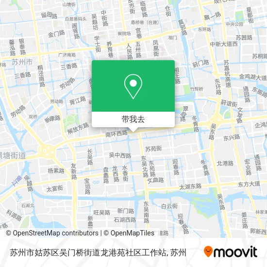 苏州市姑苏区吴门桥街道龙港苑社区工作站地图