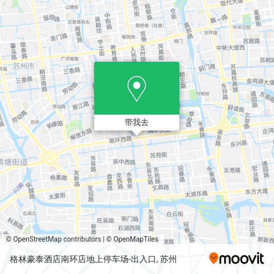 格林豪泰酒店南环店地上停车场-出入口地图