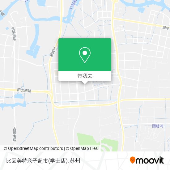 比因美特亲子超市(学士店)地图