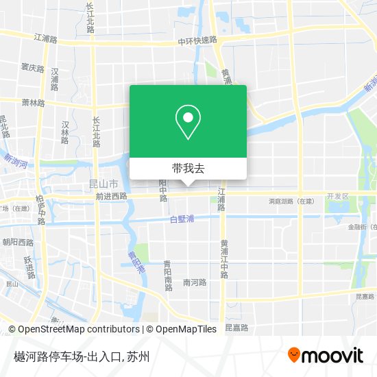 樾河路停车场-出入口地图