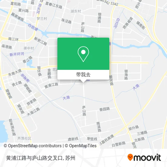 黄浦江路与庐山路交叉口地图