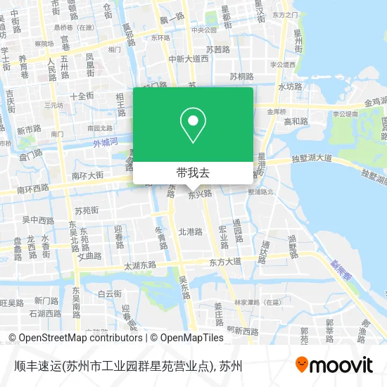 顺丰速运(苏州市工业园群星苑营业点)地图