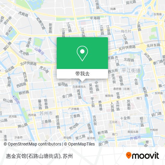 惠金宾馆(石路山塘街店)地图