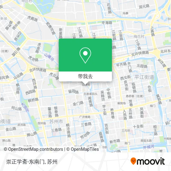 崇正学斋-东南门地图