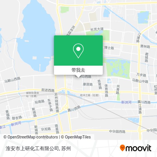 淮安市上研化工有限公司地图