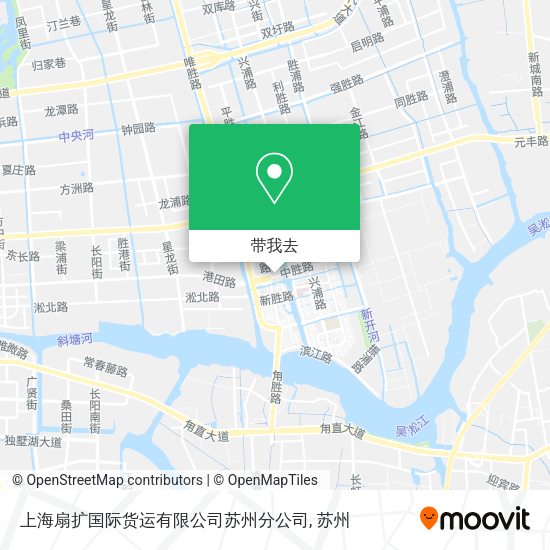 上海扇扩国际货运有限公司苏州分公司地图