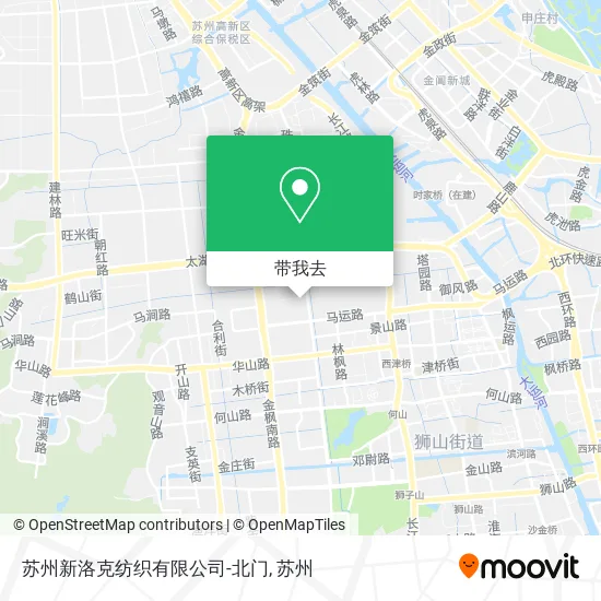 苏州新洛克纺织有限公司-北门地图