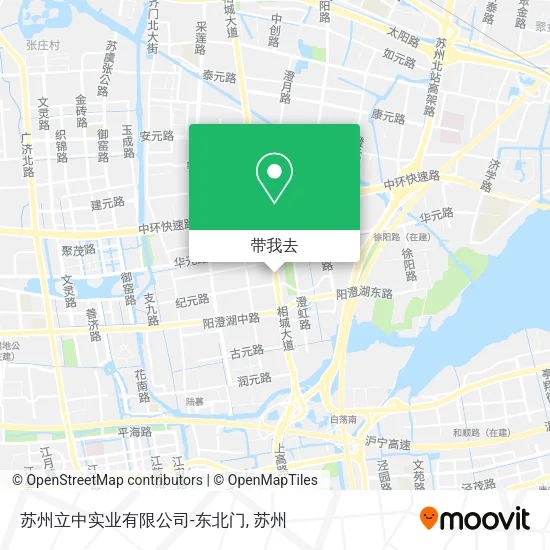 苏州立中实业有限公司-东北门地图