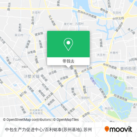 中包生产力促进中心/百利铭泰(苏州基地)地图