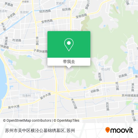 苏州市吴中区横泾公墓锦绣墓区地图