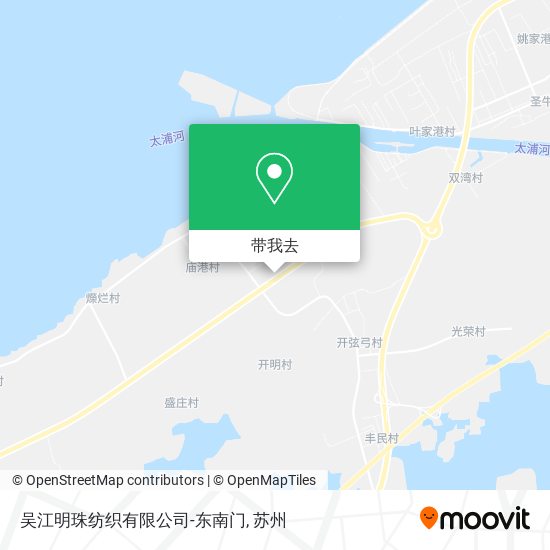 吴江明珠纺织有限公司-东南门地图
