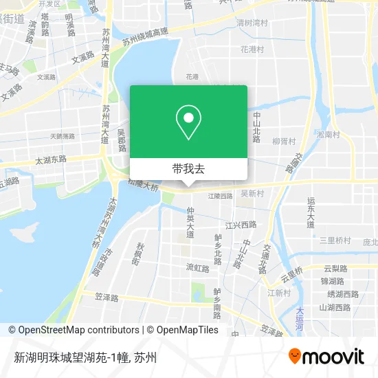 新湖明珠城望湖苑-1幢地图