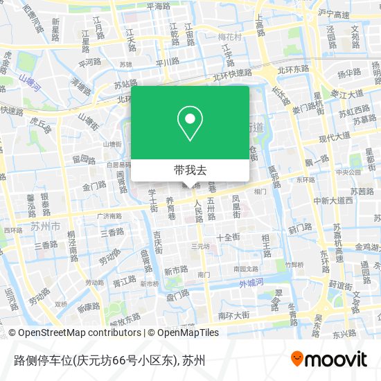 路侧停车位(庆元坊66号小区东)地图