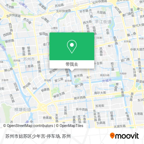 苏州市姑苏区少年宫-停车场地图