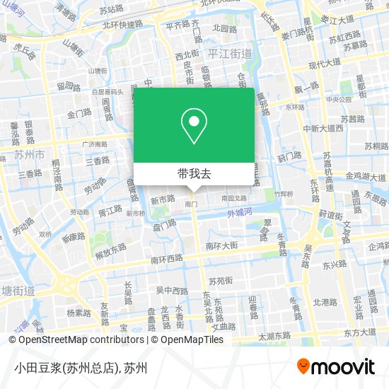 小田豆浆(苏州总店)地图