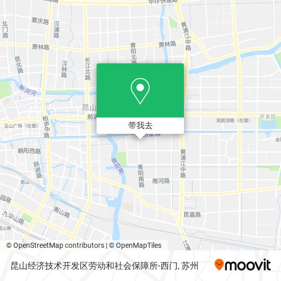 昆山经济技术开发区劳动和社会保障所-西门地图