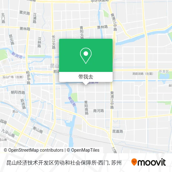 昆山经济技术开发区劳动和社会保障所-西门地图