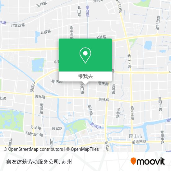鑫友建筑劳动服务公司地图
