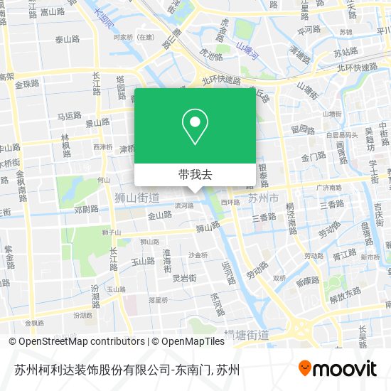 苏州柯利达装饰股份有限公司-东南门地图