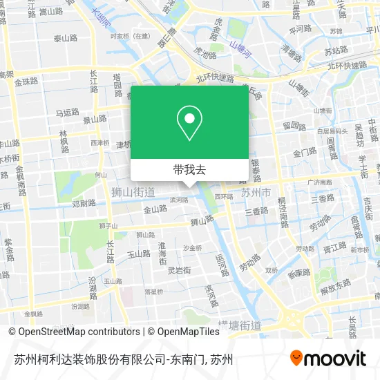 苏州柯利达装饰股份有限公司-东南门地图